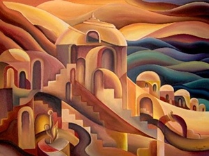 The Desert - Peter Thaddeus - Art From The Gold Coast
