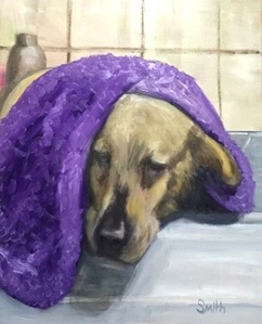 Toby and the Purple Towel | Kentucky Artist Jill Smith